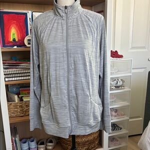 Charles River Apparel Gray Utility Jacket with Stand-Up Collar